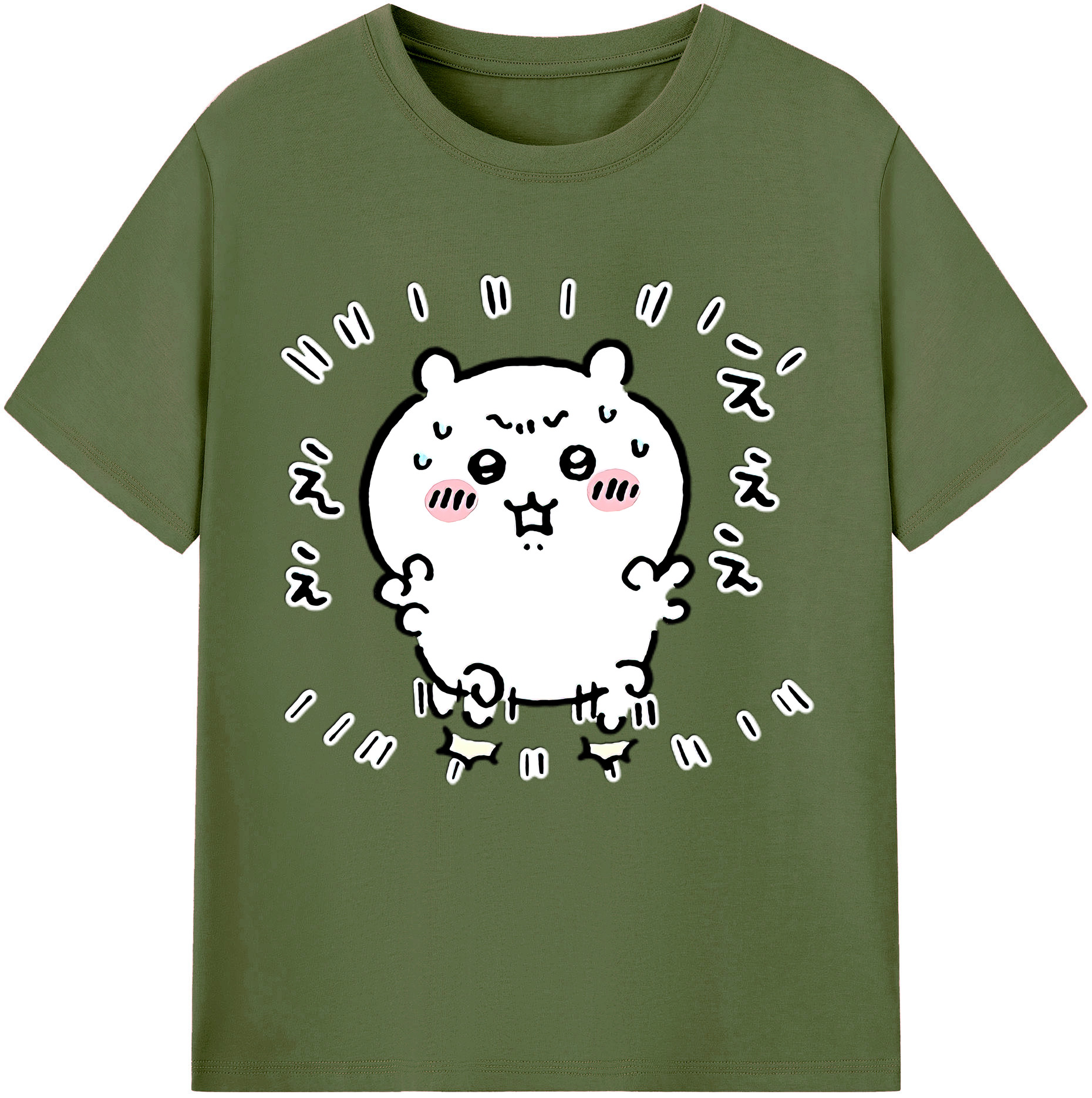 （画像用） ちいかわ ちいかわ Chii-kawa chiikawa 綿100％半袖Tシャツ（フロントプリント）